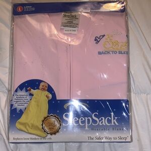 pink HALO SleepSack Wearable Blanket in size Large (12-18 months).